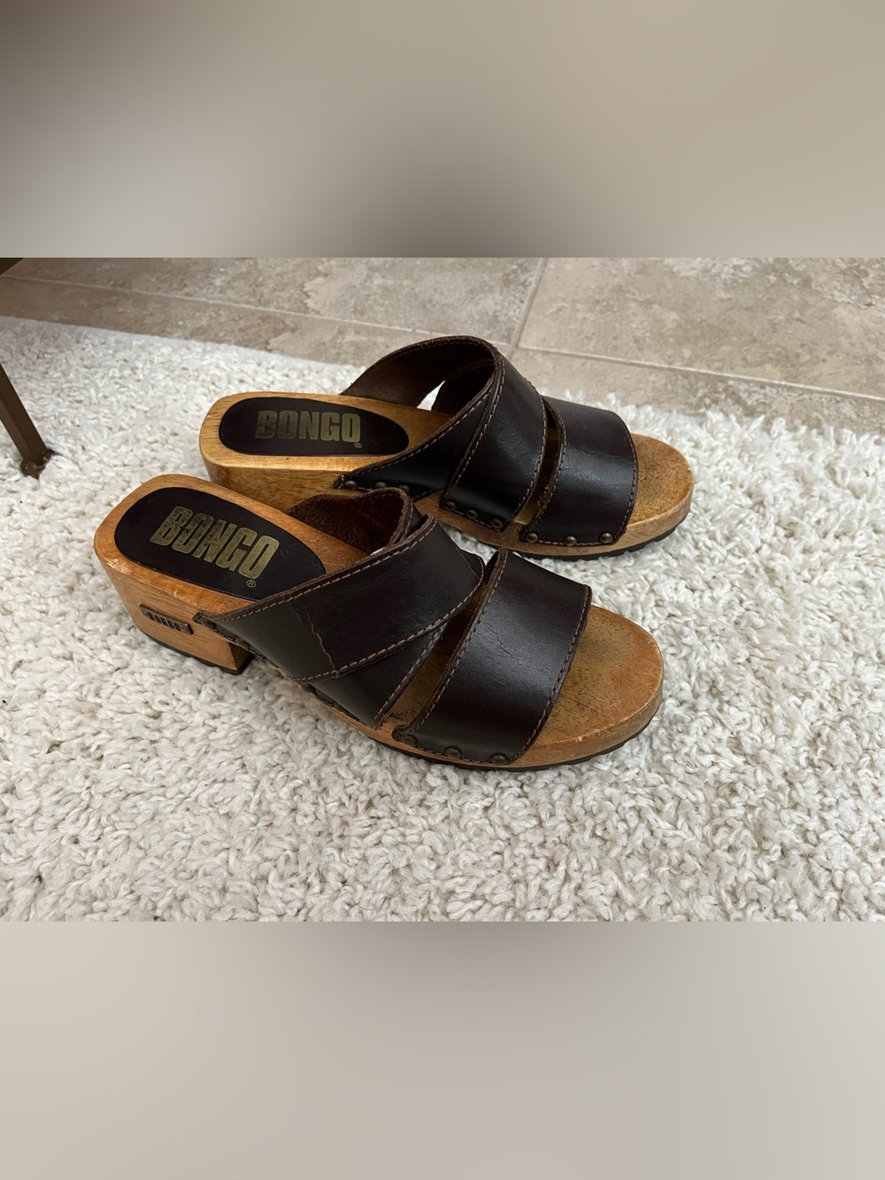 Bongo Wood Sandal Heels